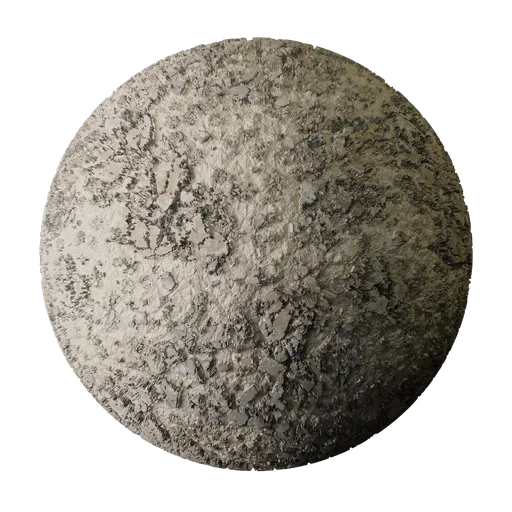 High-resolution PBR texture for 3D modeling featuring realistic stoney and gravelly mud surface, suitable for various applications.