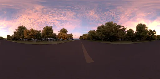 Street road cloud evening redsky