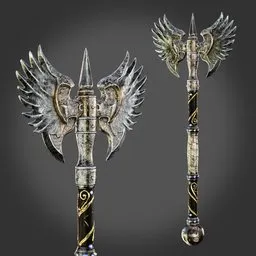 Winged Battle Axe