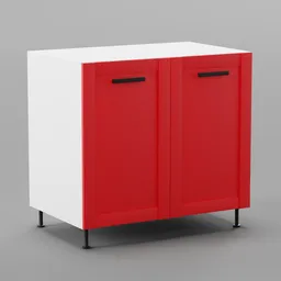 Kitchen lower cabinet 90cm (2 doors)