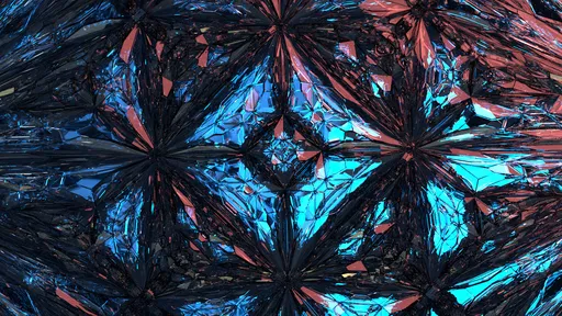 Blue Crystal Pattern background