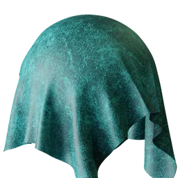Teal Distressed Leather