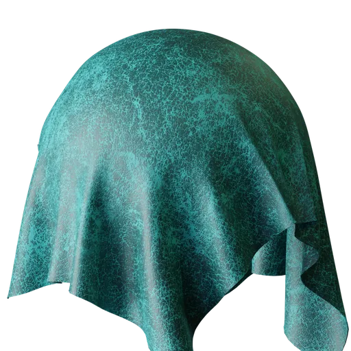 Teal Distressed Leather