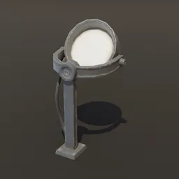 Rotating Perimeter Security Searchlight