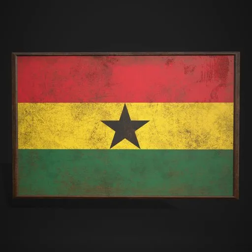 Ghana Flag Picture Frame