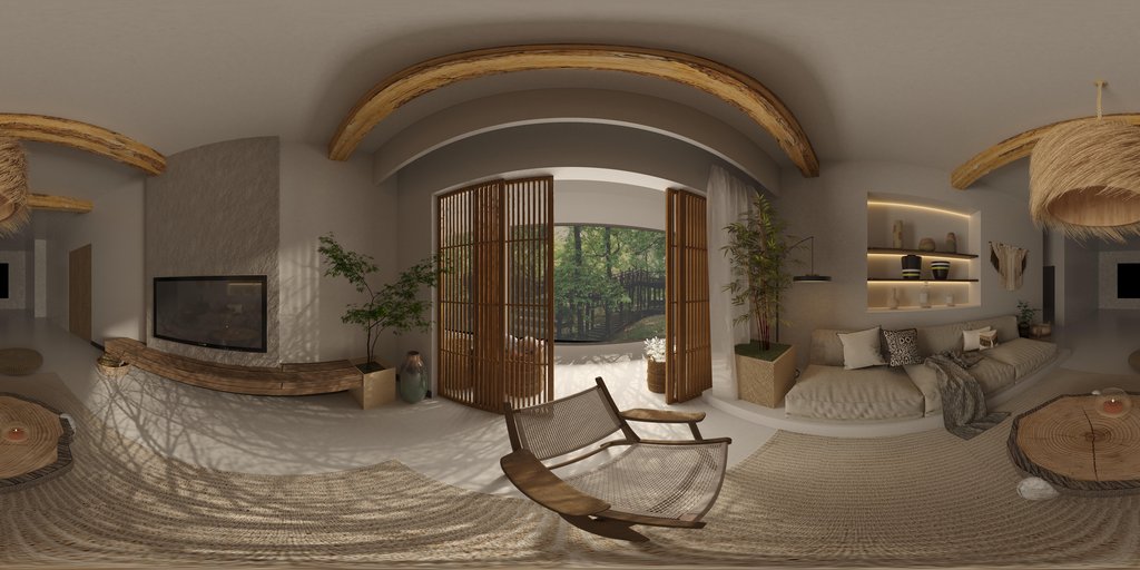 Living room Interiors HDRis BlenderKit
