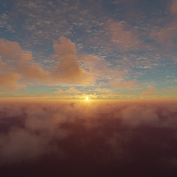 Above Clouds Pink Sunset