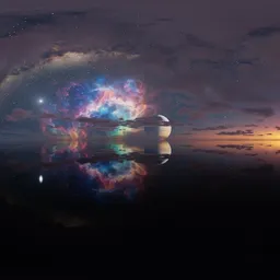 Sci-fi Pure Night Sky Nebula