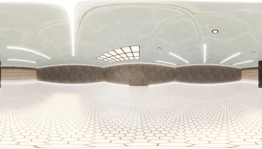 Futuristic White Interior