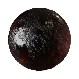 Obsidian Glass Dark Red Formation