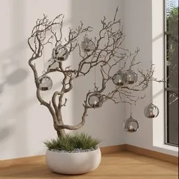 Zen Ethereal Branch Lantern