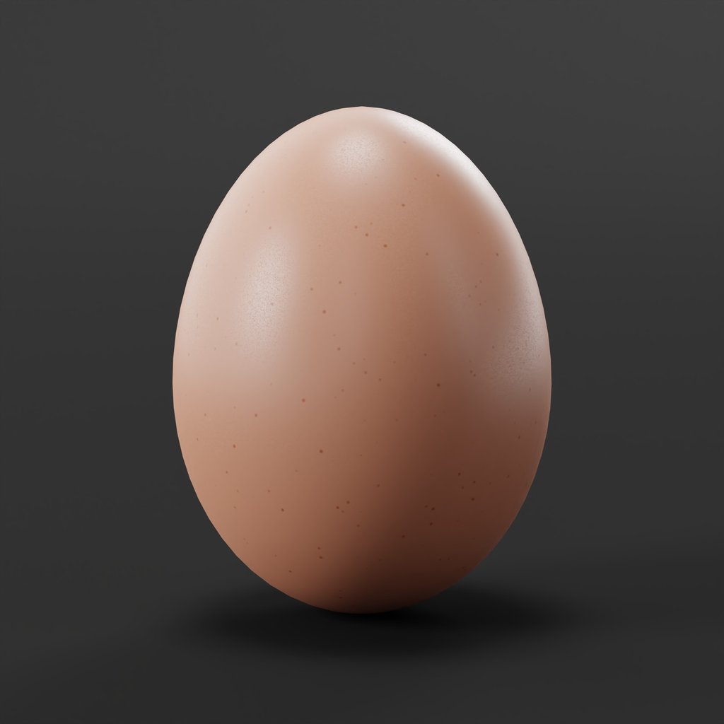 Egg 01 FREE Food models BlenderKit