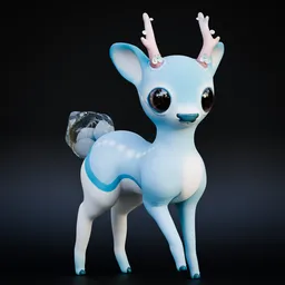Magical Deer (Rigged)