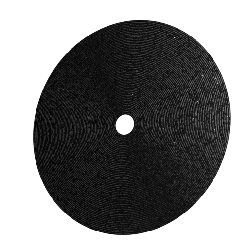 Highly detailed PBR texture of vinyl record material with authentic grooves suitable for 3D modeling in Blender.