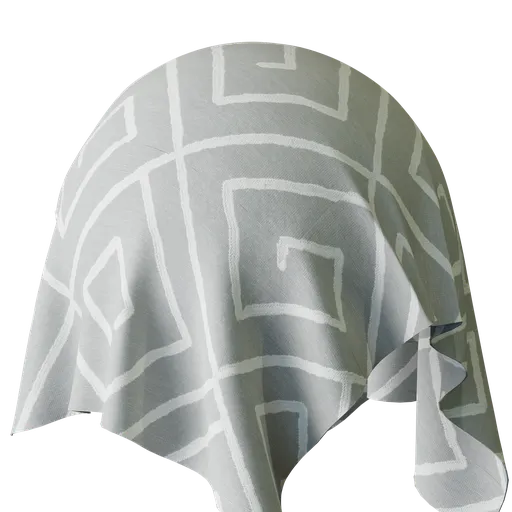 Graphical White Sheer