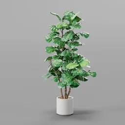 Faux Fiddle Leaf Fig Tree in Pot