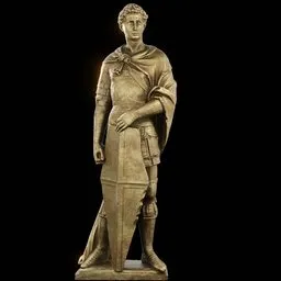 statue of Brass Saint george