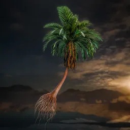 Realistic palm tree