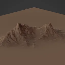 Mountain Landscape Brush