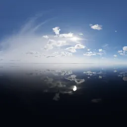 Realistic Cloudy Sky Sunny Day