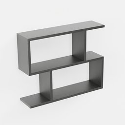 "Looking for a 3D model for your Blender 3D project? Check out our Hanging Shelf, inspired by Hariton Pushwagner. This office-storage solution features a gunmetal grey, symmetrical design with two shelves. Created by Niels Lergaard, this post-minimalist piece adds a touch of elegance to any interior."