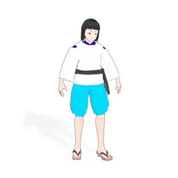 Stylized Man Happi Outfit