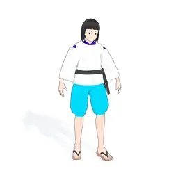 Stylized Man Happi Outfit