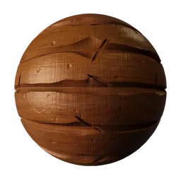 Stylised Wood Planks Redwood