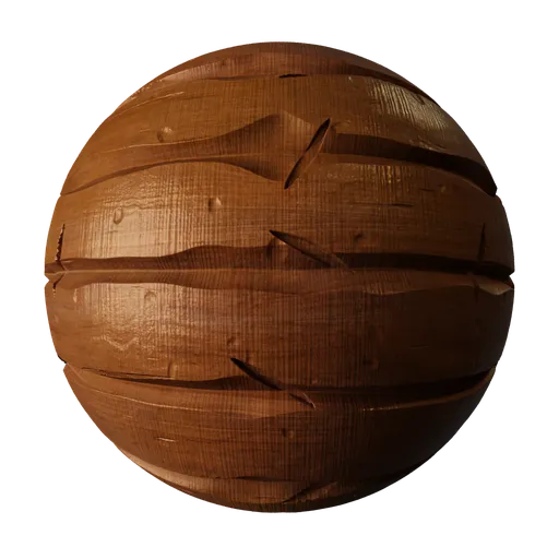 Stylised Wood Planks Redwood