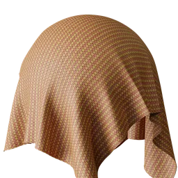 Geometric Orange Chenille