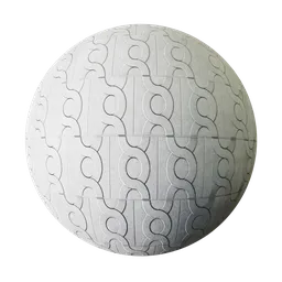 Interlaced Ribbon Concrete Wall