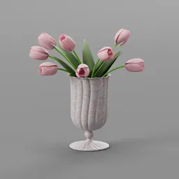 Pink Tulip Vase
