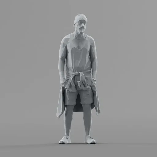 Lowpoly Male Standing