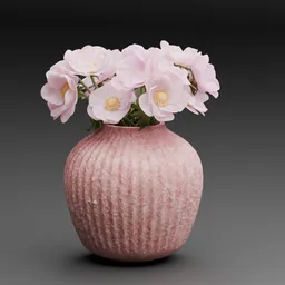 Pink Ceramic Flower Vase