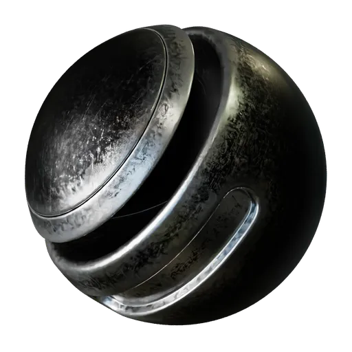 Metal Scratched Black