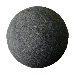 Charred Straw Covered Ground