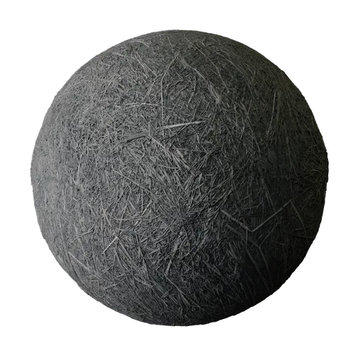 Charred Straw Covered Ground
