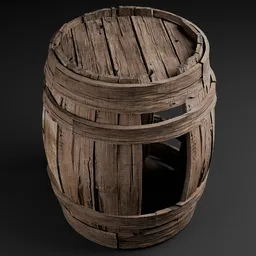 MK-Wooden barrel-021