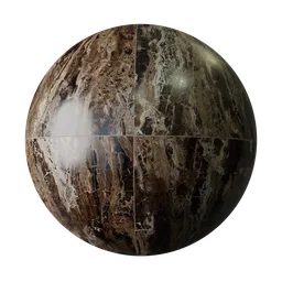 Stone effect tiles - Brown