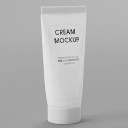 Cream Tube Mockup
