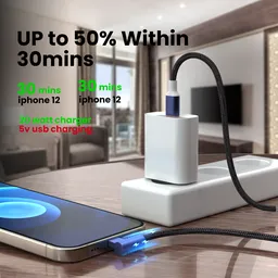 Charging an i phone with cable