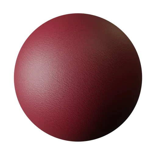 Bordeaux Red Leather
