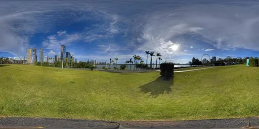 Cloudy grassy open space24k