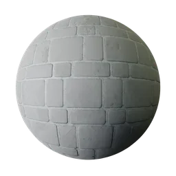 High-quality 4K PBR Stone wall three texture enhanced with AI, suitable for Blender 3D and created with Adobe software tools.