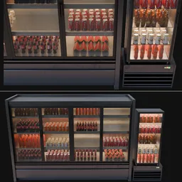 Super maket refrigerator