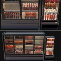 Super maket refrigerator