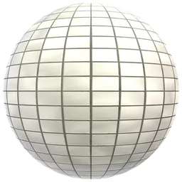 Glossy White Floor Tiles