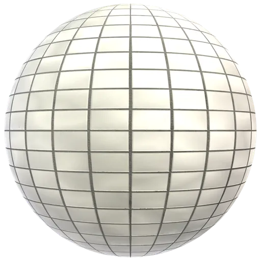 Glossy White Floor Tiles