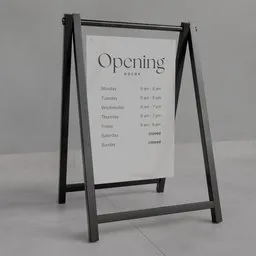 A-Frame Hanging Sign Stand