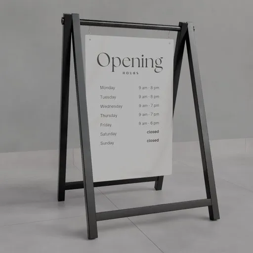 A-Frame Hanging Sign Stand